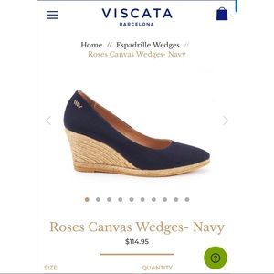 Viscata Navy Wedge
